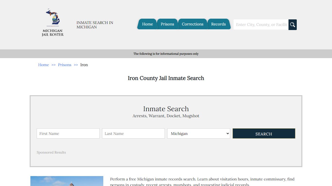 Iron County Jail Inmate Search - Michigan Jail Roster